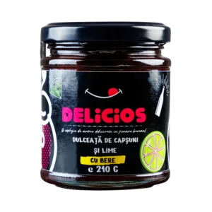 Dulceață de Căpșuni și Lime cu Bere, Combinație Delicioasă de Arome Fresh și Răcoritoare 210g